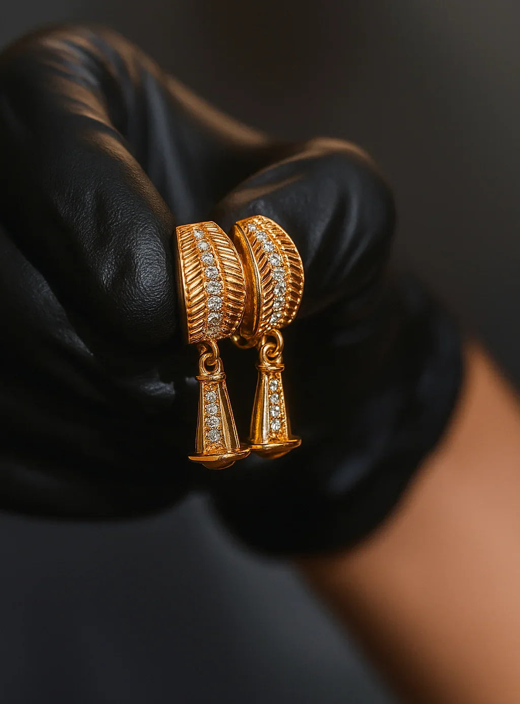 Premium Metal Earring with Brilliant Stones