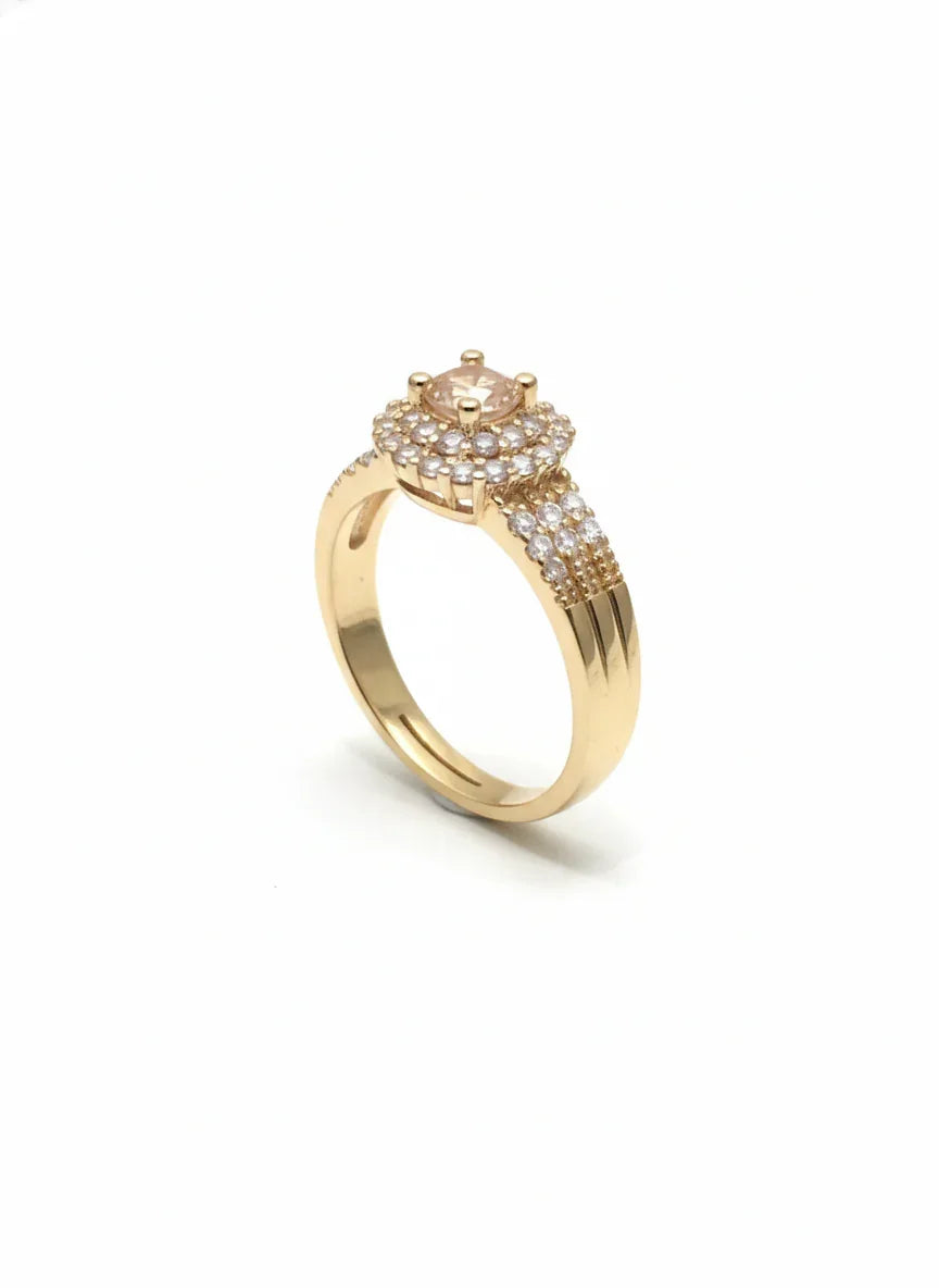 Golden Noir Radiance Ring